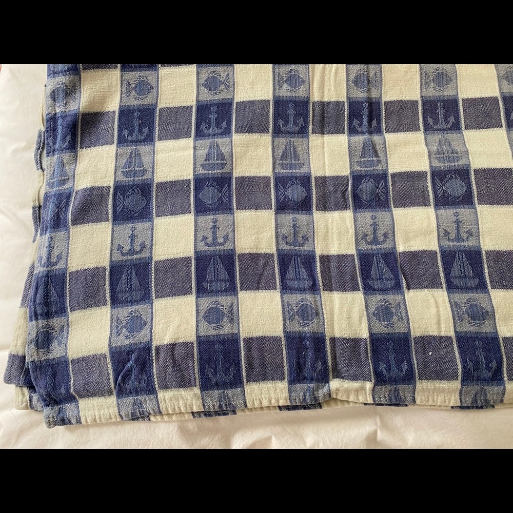 Sailboat Anchor Fish Tablecloth et al
